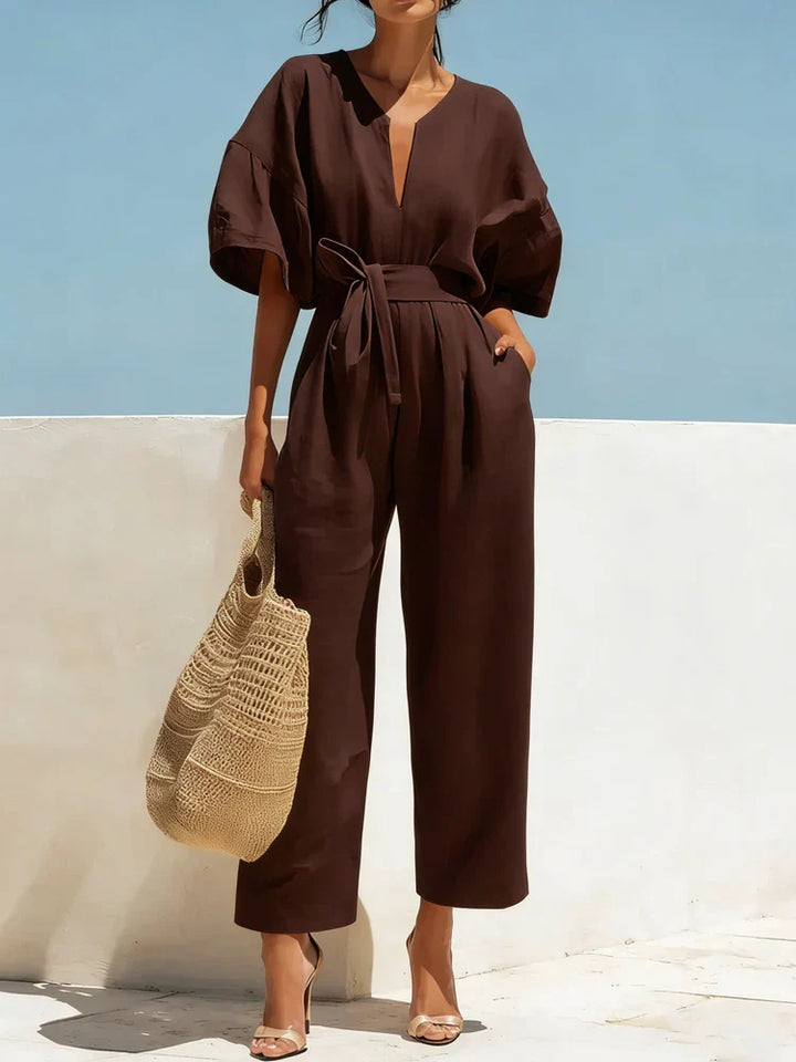 Tahlia Summer Linen Jumpsuit
