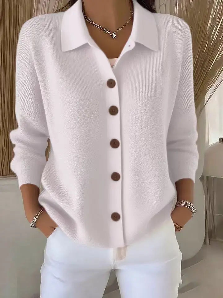 Lauren Collared Knit Cardigan