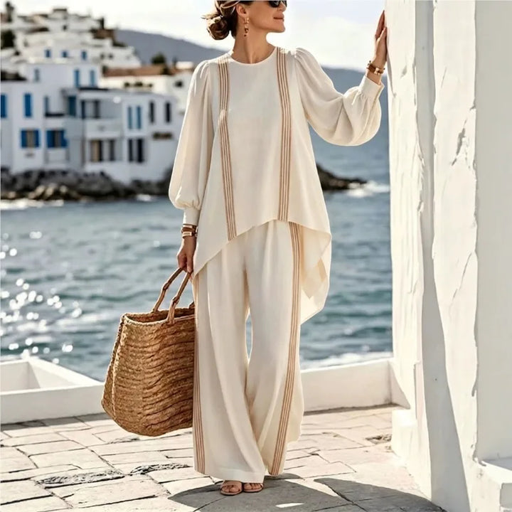 Amara Asymmetric Stripe Set