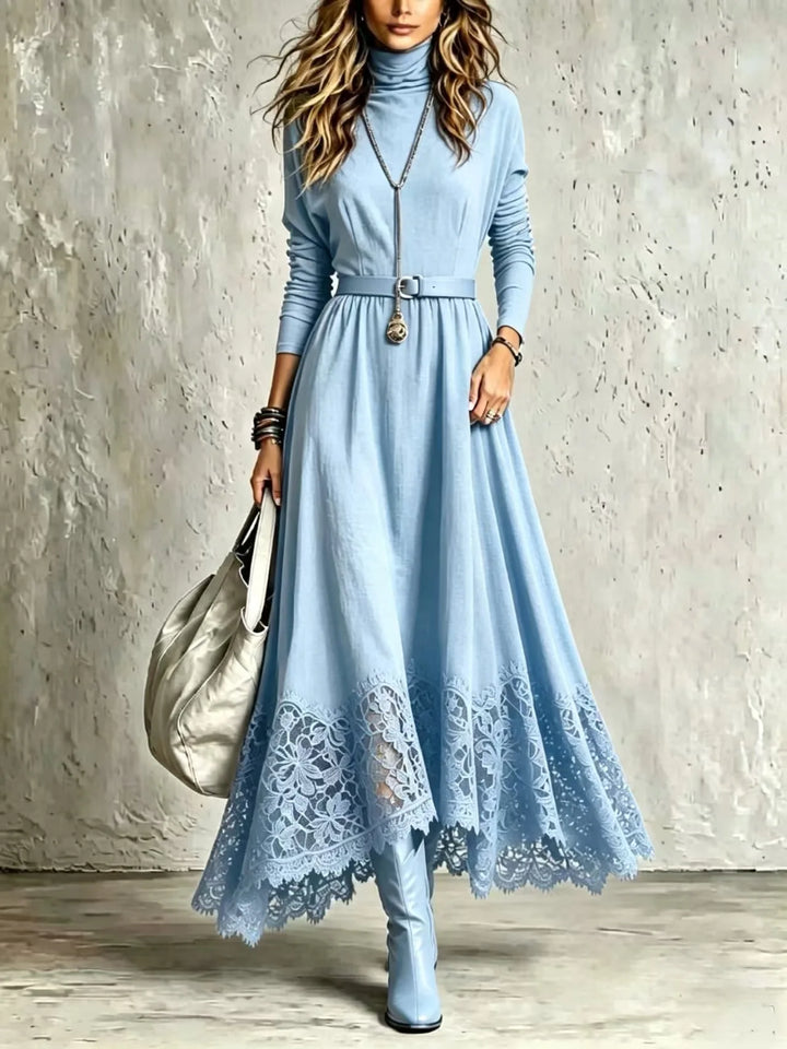 Marisette Lace Hem Maxi Dress