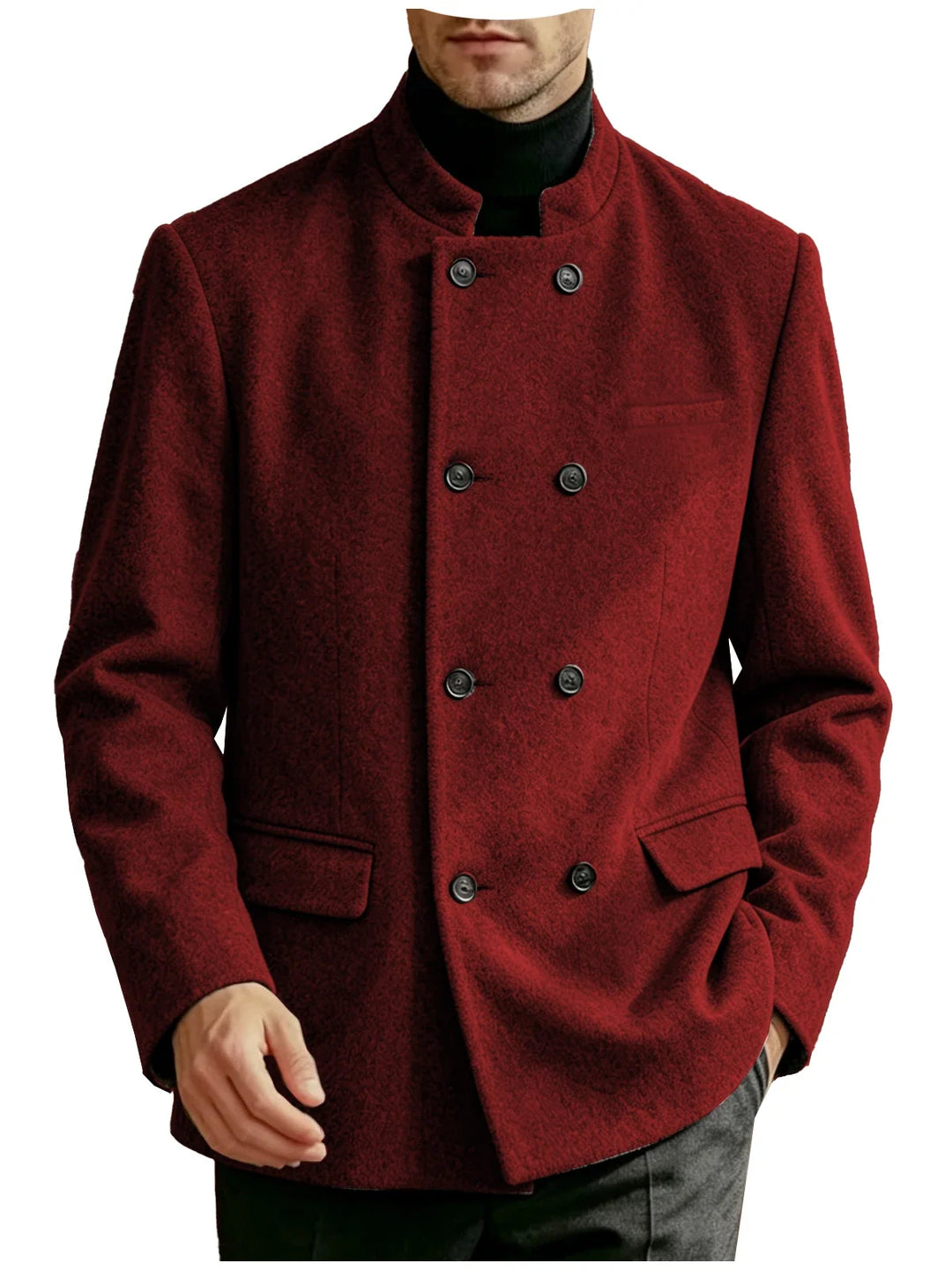 Dawson Mandarin Collar Coat