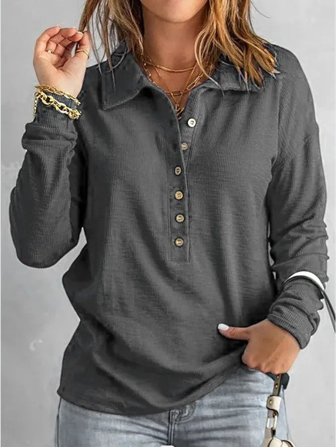 Vesper Button Front Henley