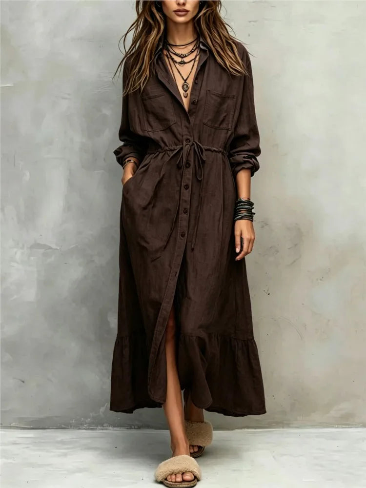Quinn Everyday Maxi Shirt Dress