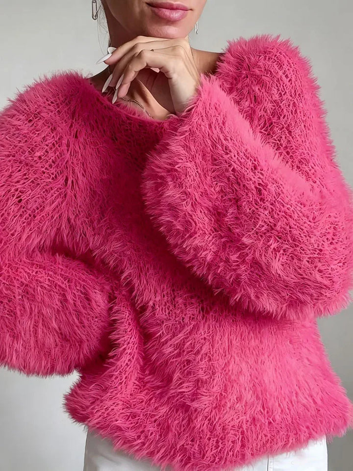 Milena Fuzzy Knit Sweater