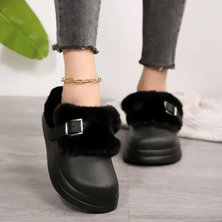 Maia Platform Fur Clog
