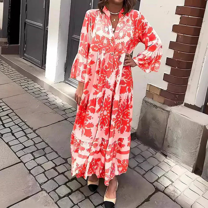 Rayna Boho Printed Midi Dress