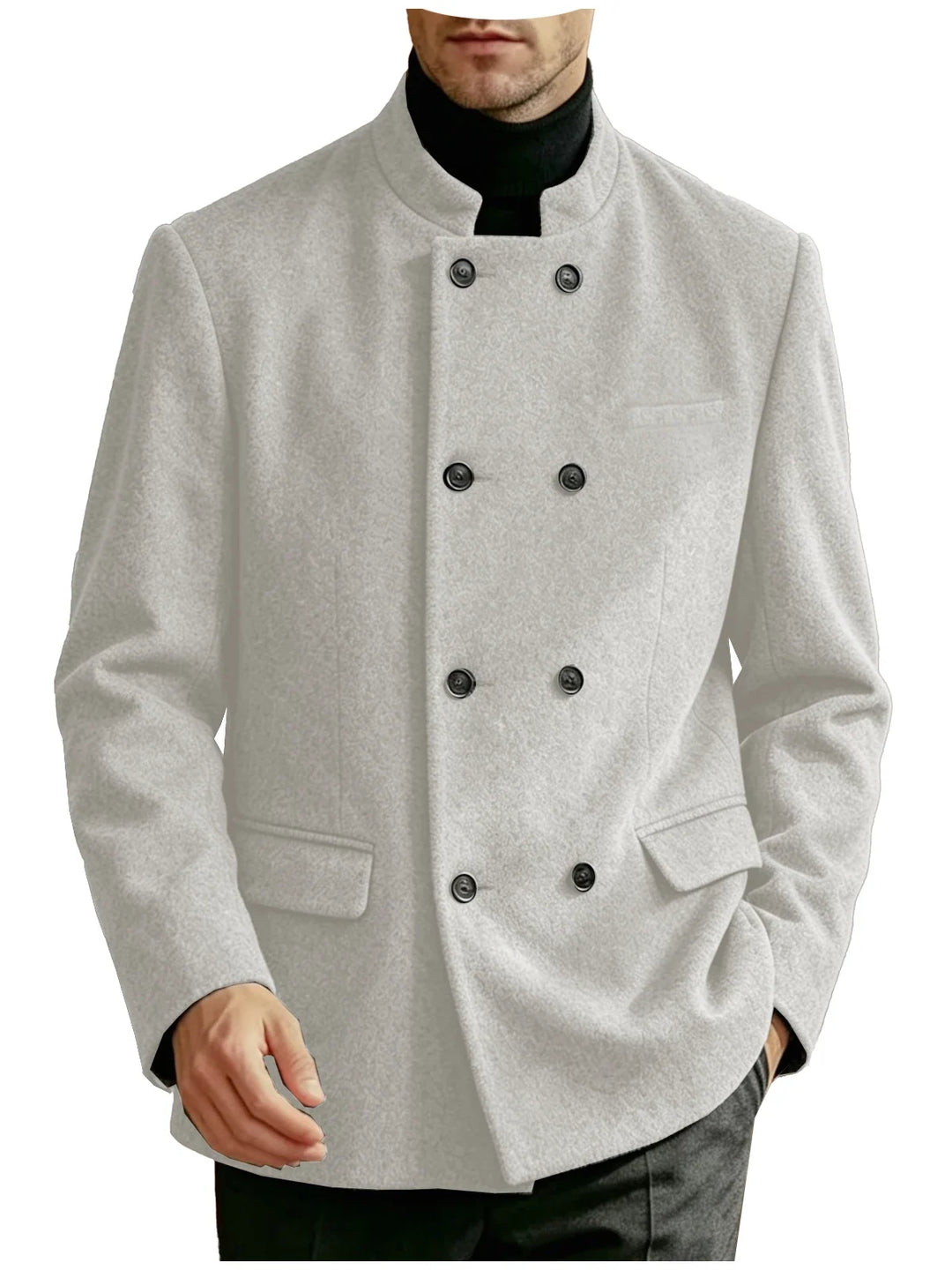 Dawson Mandarin Collar Coat
