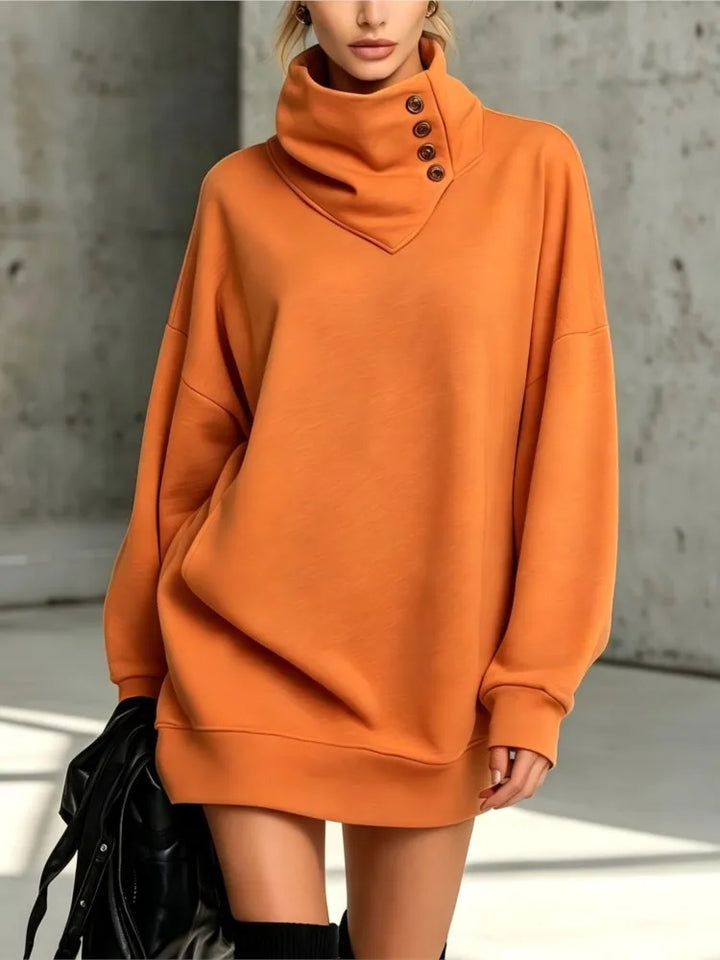 Juniper Button Sweatshirt Dress