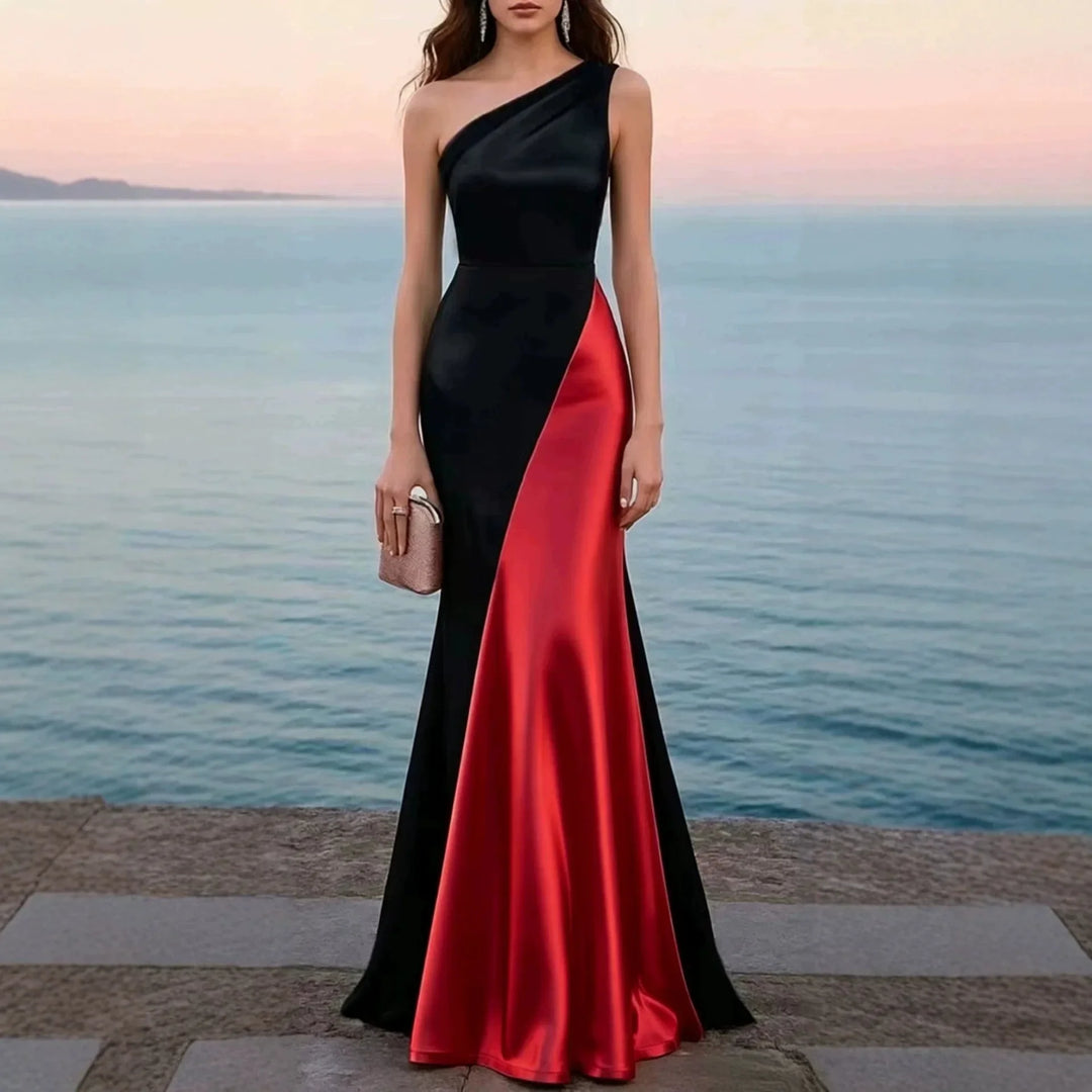 Melissa Satin Wedding Guest Dress