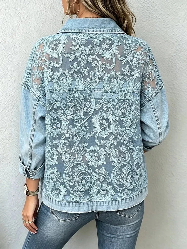 Yasmine Lace Denim Jacket