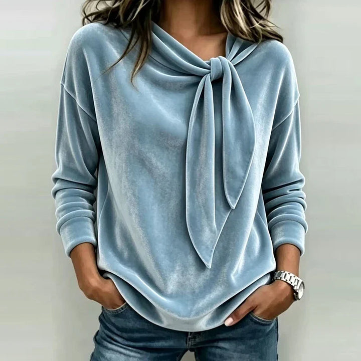 Corinne Bow Neck Pullover
