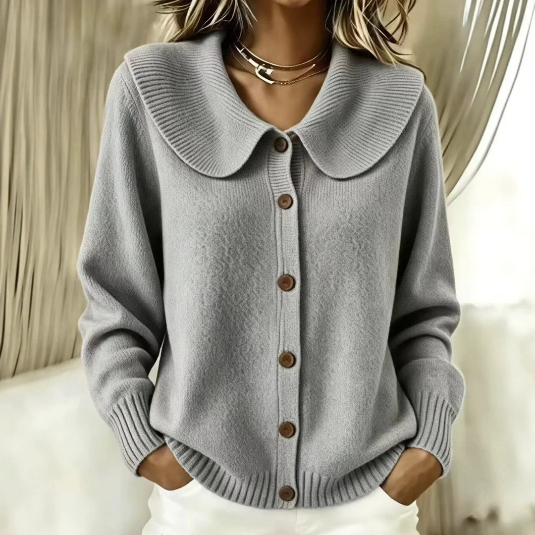 Tessaly Wide Collar Cardigan