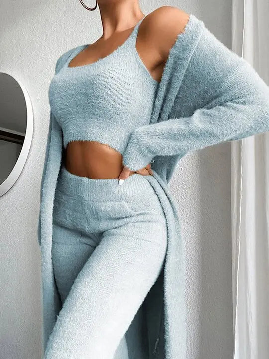 Amara Cozy Three-Piece Pajama Set