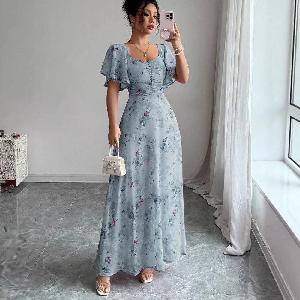 Isolina Puff Sleeve Midi Dress
