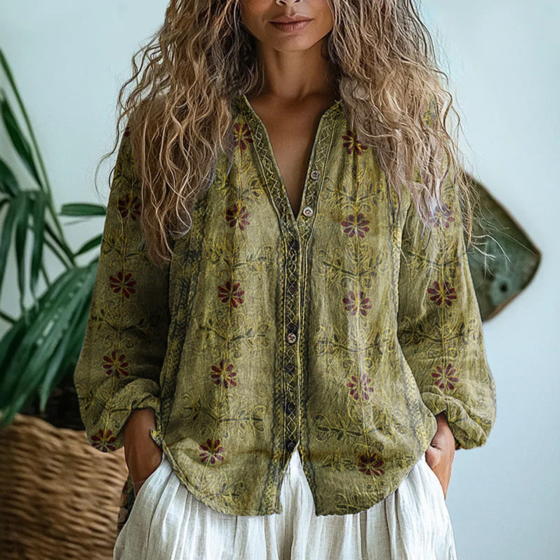 Ruby Elegant Floral Blouse