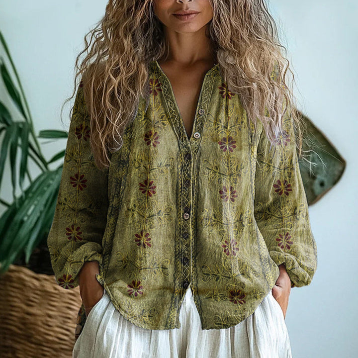 Ruby Elegant Floral Blouse