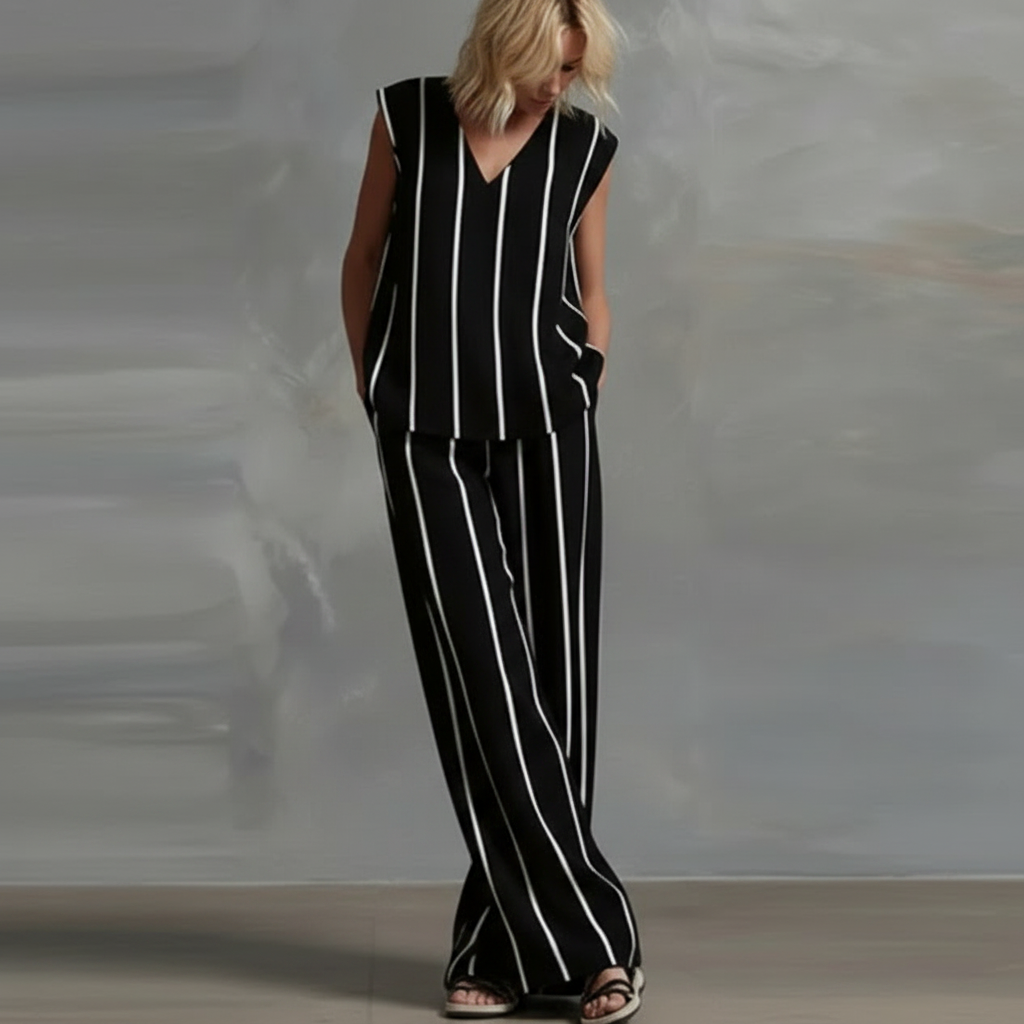 Paolina Striped Summer Set