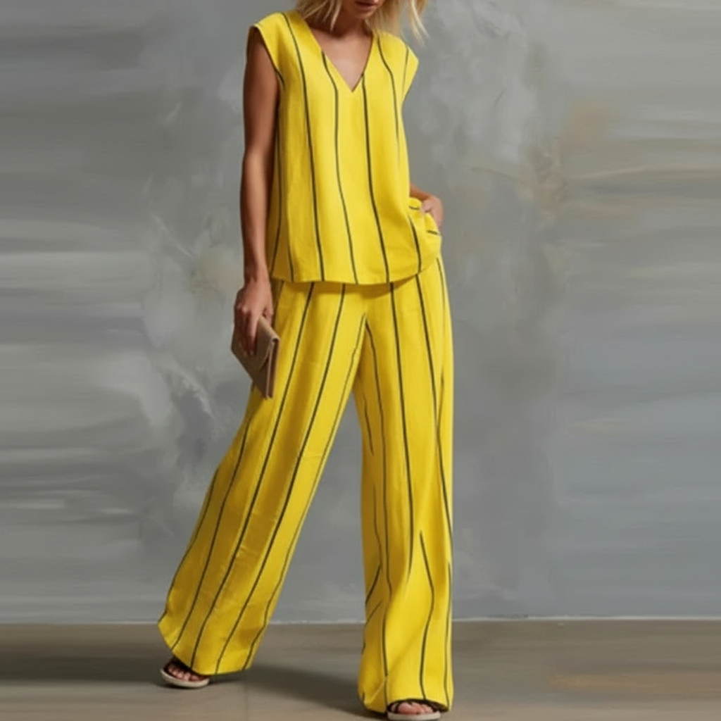 Paolina Striped Summer Set