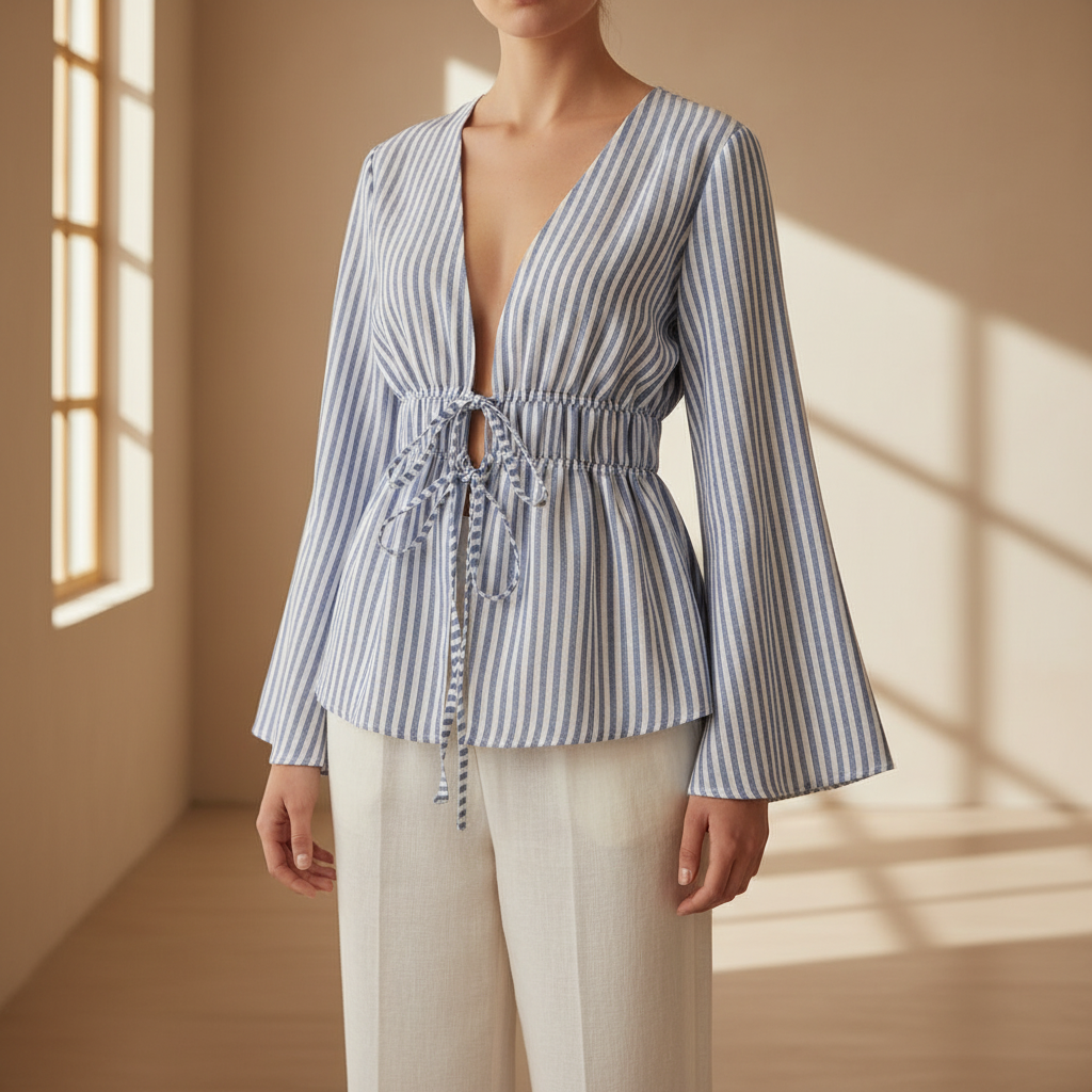 Lily Tie Front Blouse