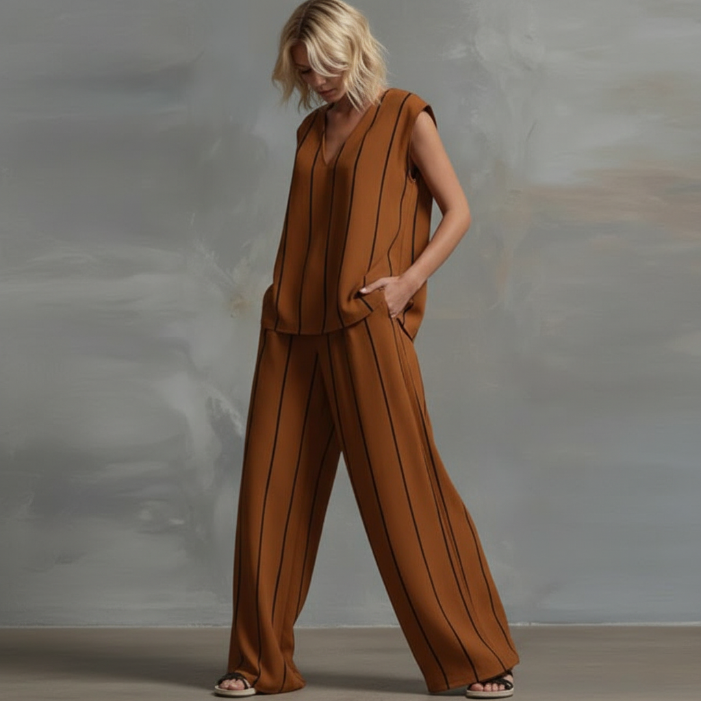 Paolina Striped Summer Set