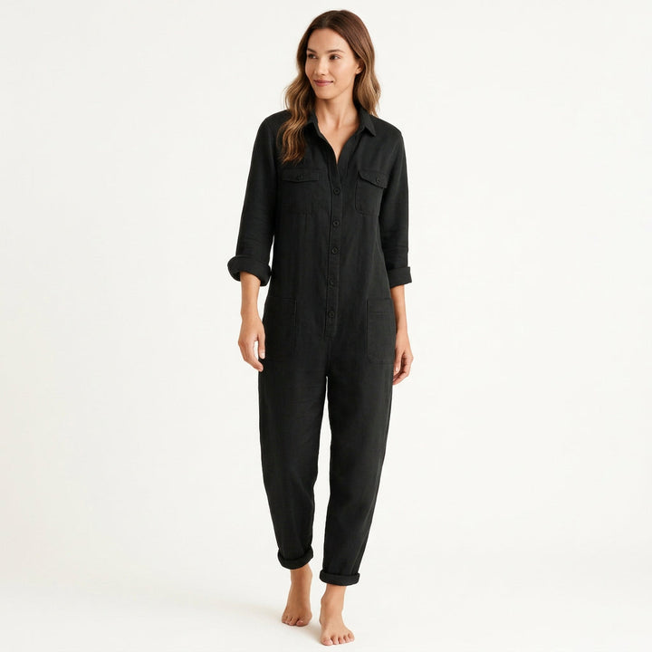 Azalea Jumpsuit with Button Front