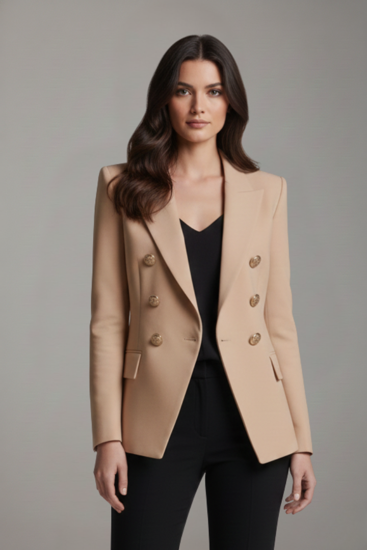 Palmina Gold Button Blazer