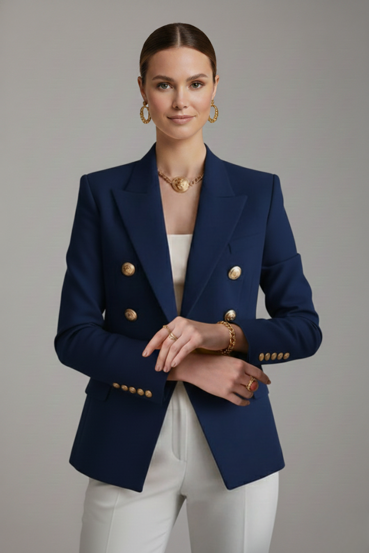Palmina Gold Button Blazer