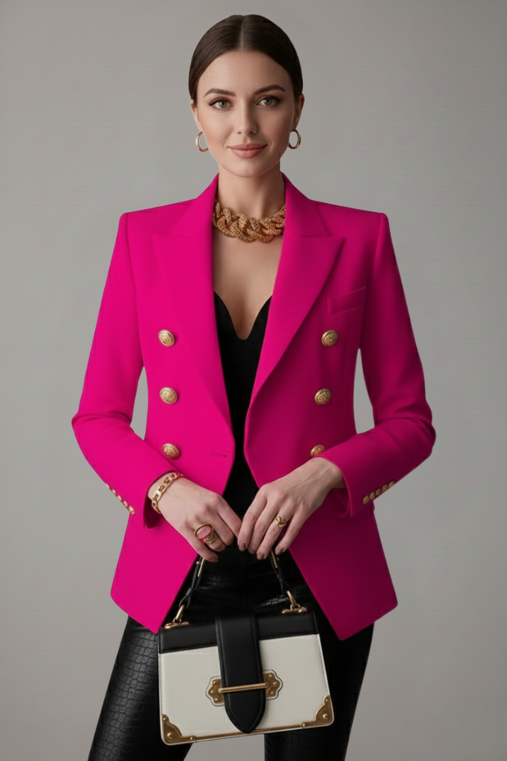 Palmina Gold Button Blazer