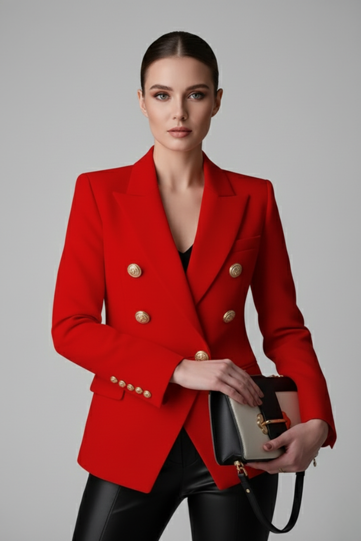 Palmina Gold Button Blazer