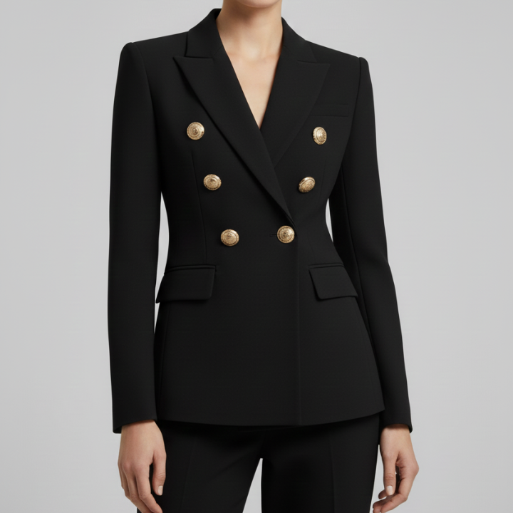 Palmina Gold Button Blazer