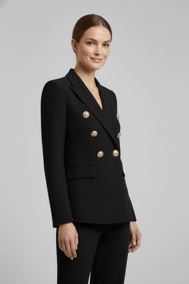 Palmina Gold Button Blazer