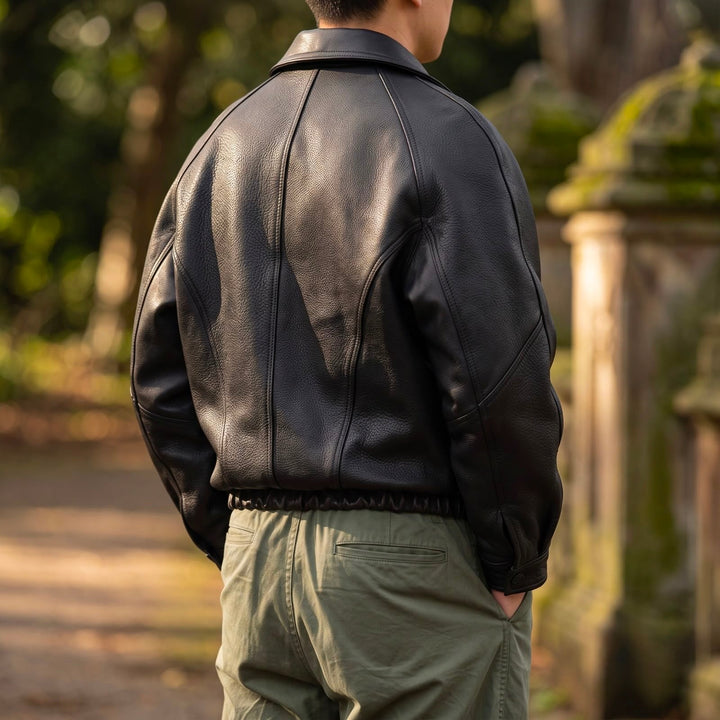 Marco Leather Zip Moto Jacket