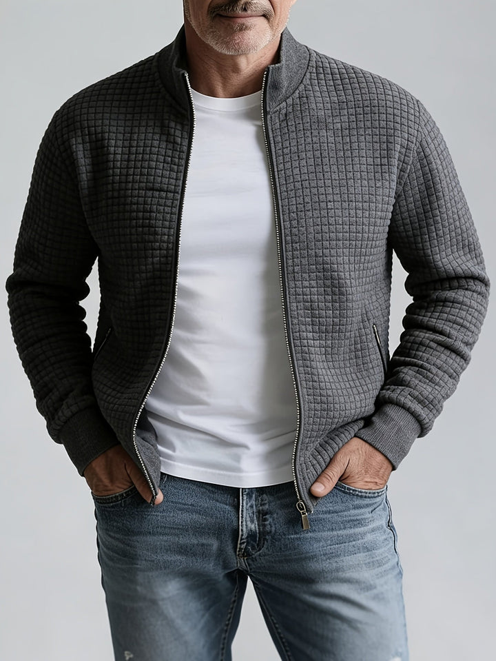 Evander Stand-Collar Zip Jacket
