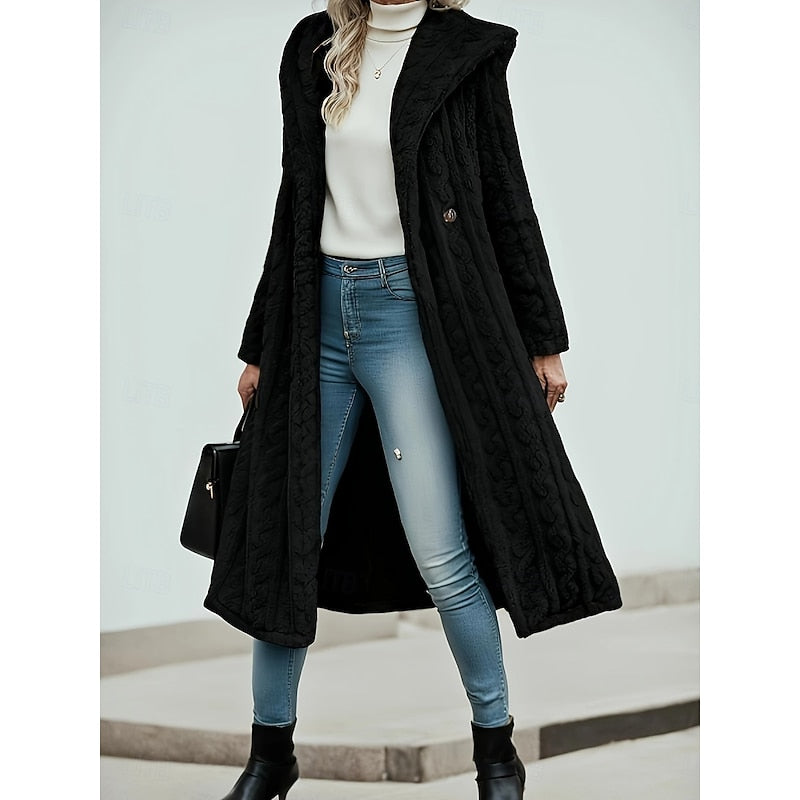 Aletta Hooded Longline Coat