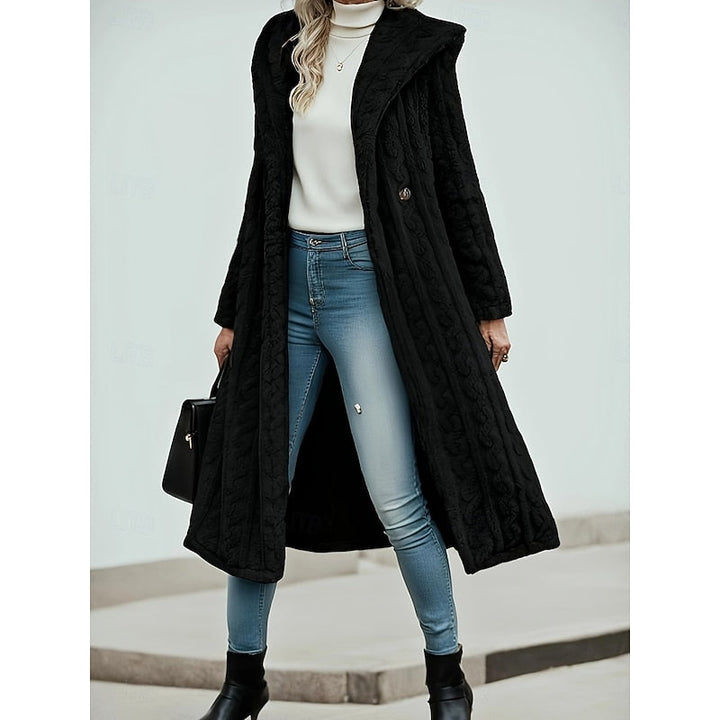 Aletta Hooded Longline Coat