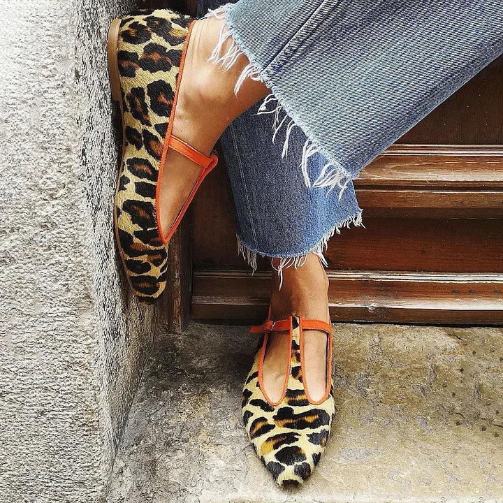 Marisa Leopard Print Flats