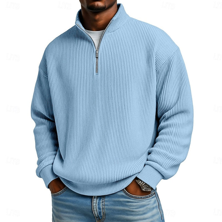 Fitzgerald Ribbed Quarter-Zip Pullover