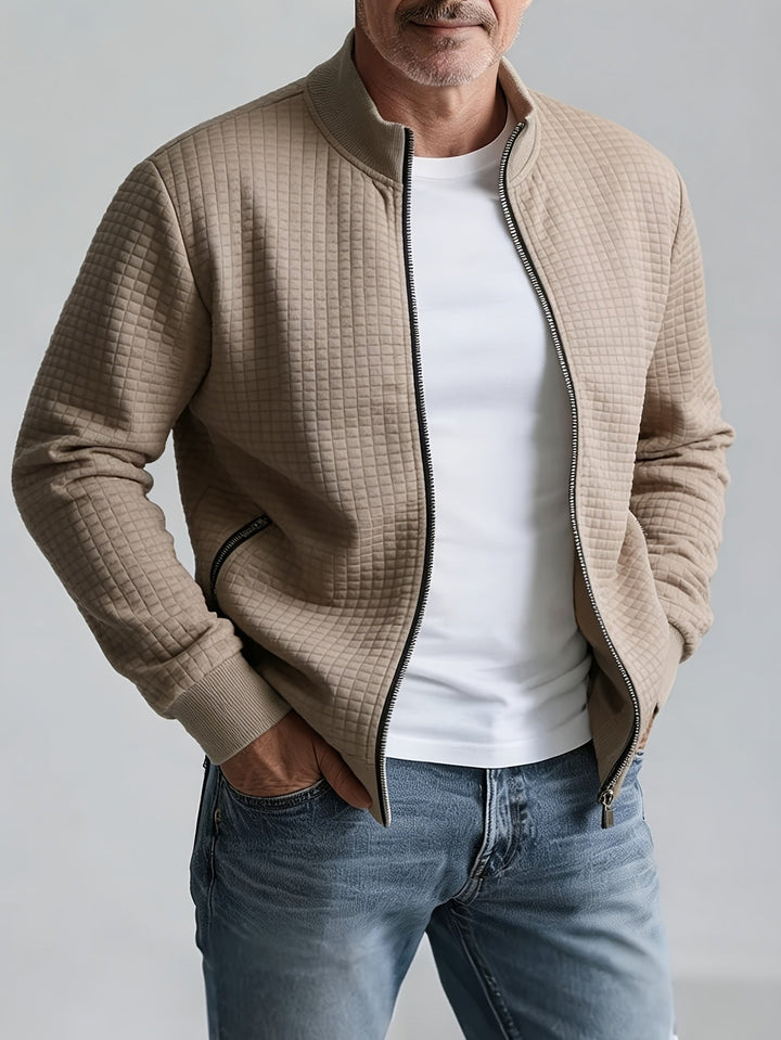 Evander Stand-Collar Zip Jacket