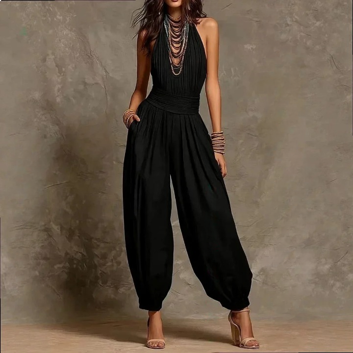 Dorian Draped Halter Jumpsuit