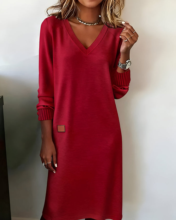 Salome V Neck Midi Dress