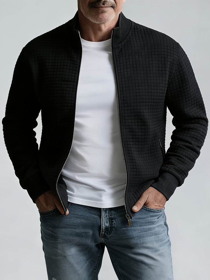 Evander Stand-Collar Zip Jacket