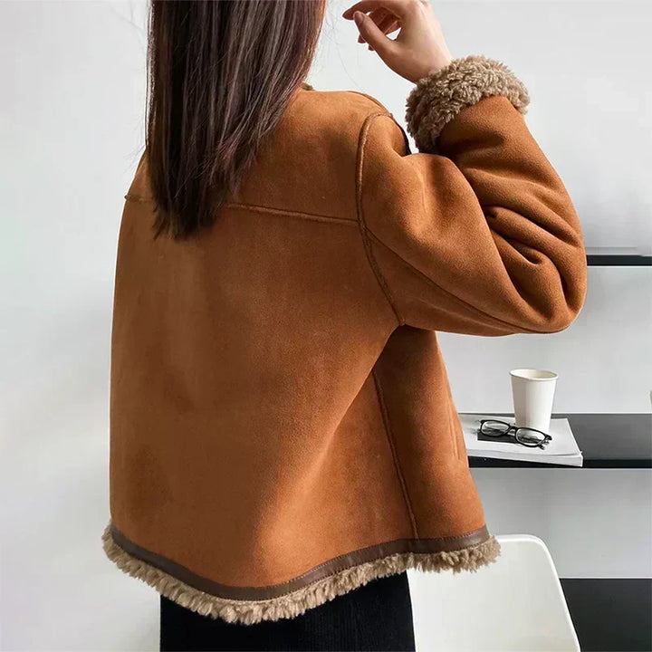 Kiera Shearling Collar Jacket