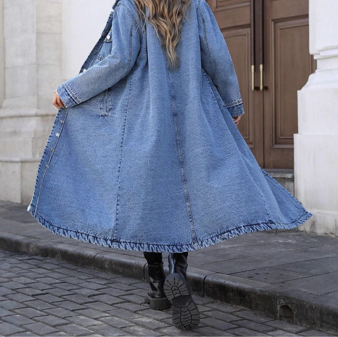 Everly Long Denim Coat