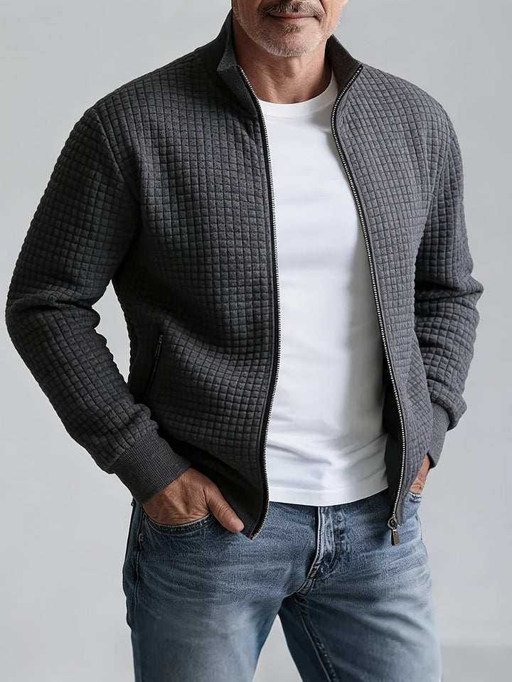 Evander Stand-Collar Zip Jacket