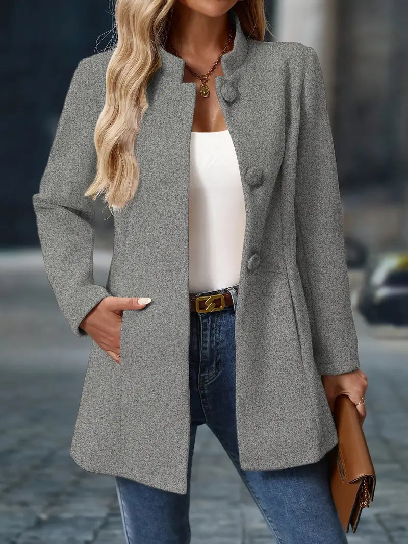 Theona Stand Collar Coat