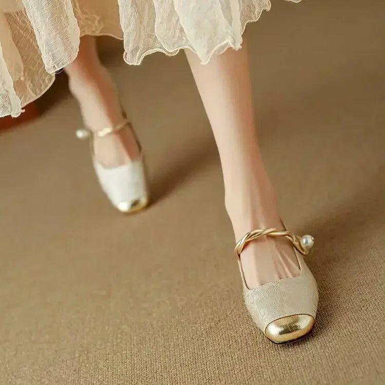 Celestia Braided Strap Mary Janes