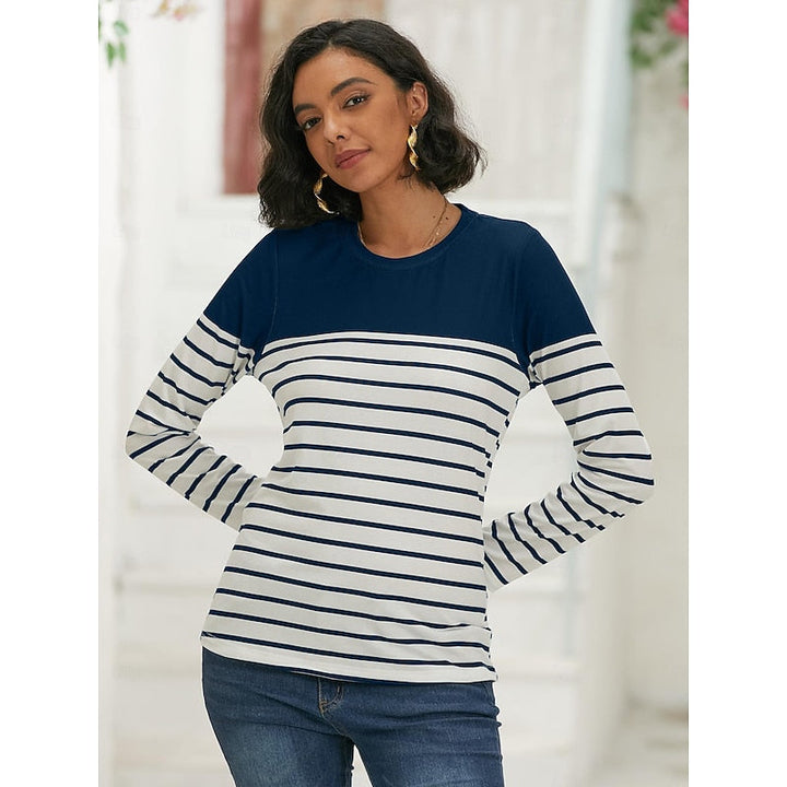 Marisol Striped Crew Top