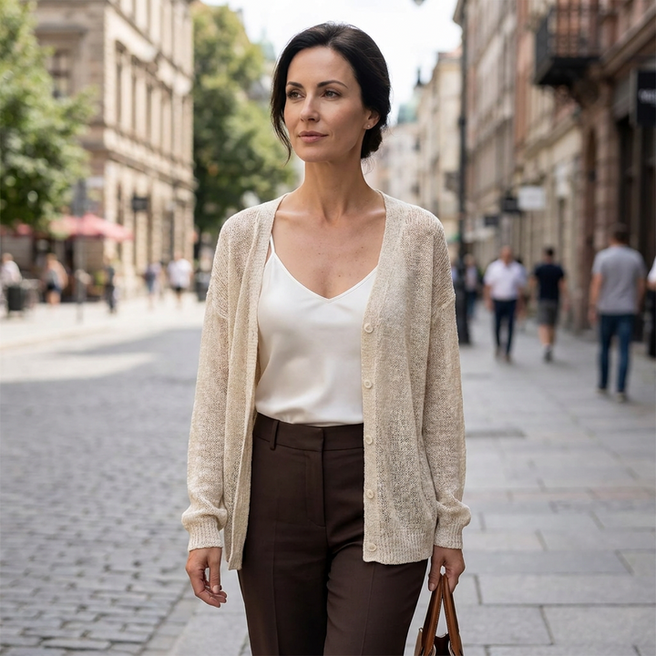 Raveena Open Knit Cardigan