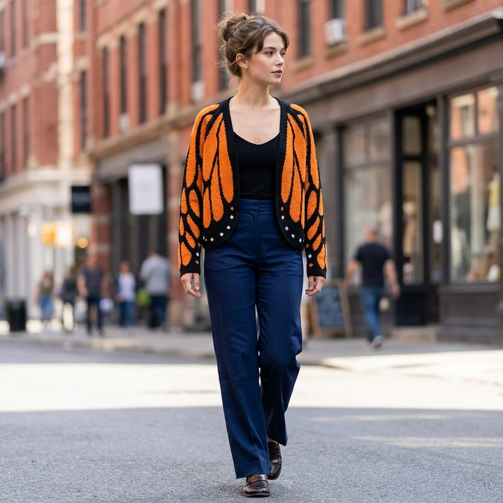 Emery Open Front Butterfly Cardigan