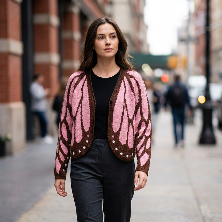 Emery Open Front Butterfly Cardigan